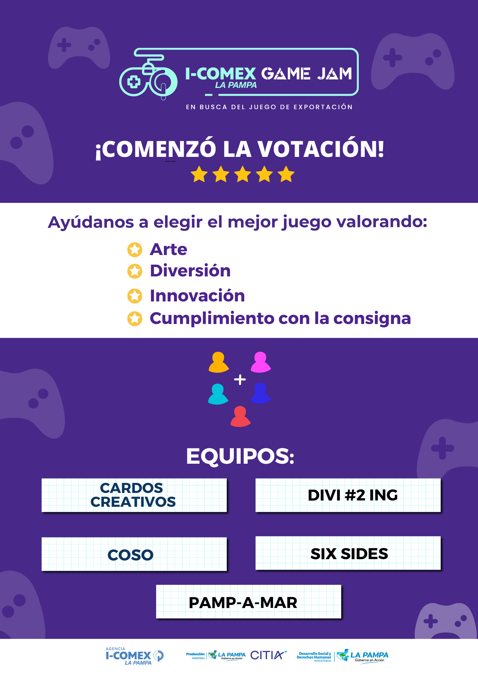 Poster Game Jam para web con logos 